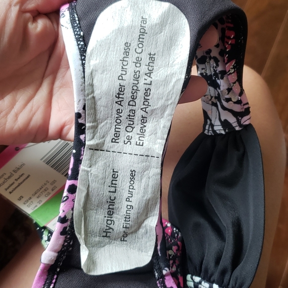 NWT Ruched Metallic Bikini Swimsuit Bottom sz S - Picture 9 of 10